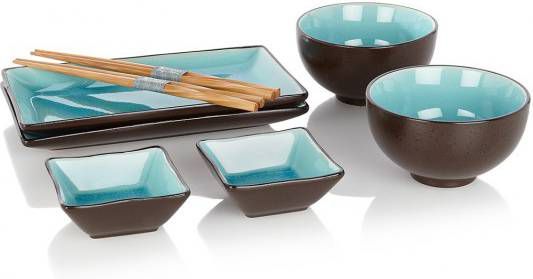 Tokyo Design Studio Glassy Turquoise sushi serviesset 8 delig online kopen