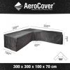Platinum AeroCover | Loungesethoes 300 x 300 x 100 x 71(h)cm | L vorm Trapeze online kopen
