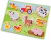 New Classic Toys Chunky op de boerderij houten vormenpuzzel 9 stukjes online kopen