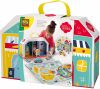 SES Speelmat En Koffer Winkelstraat Junior Wit/blauw 6 delig online kopen