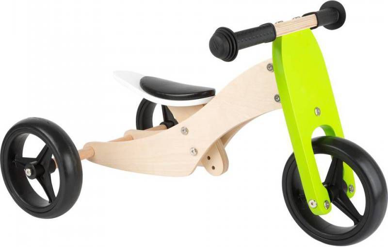 Small Foot Loopfiets Met 3 Wielen Tricycle Trike 2 in 1 Loopfiets 10 Inch Junior Groen online kopen