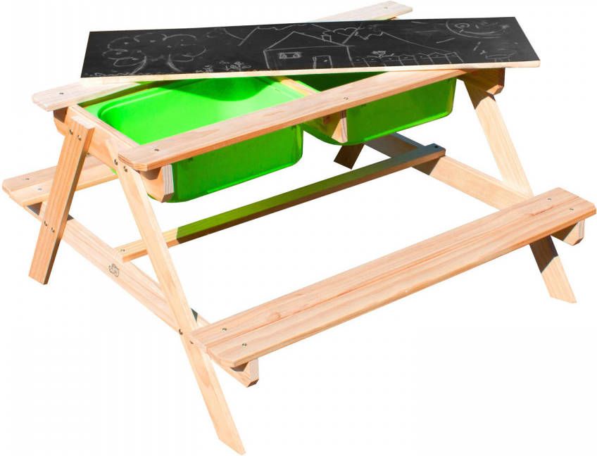 Sunny Dual Top 2.0 Picknicktafel/Zandtafel/Watertafel Voor Kinderen Met Krijtbord Multifunctionele Picknick Tafel online kopen