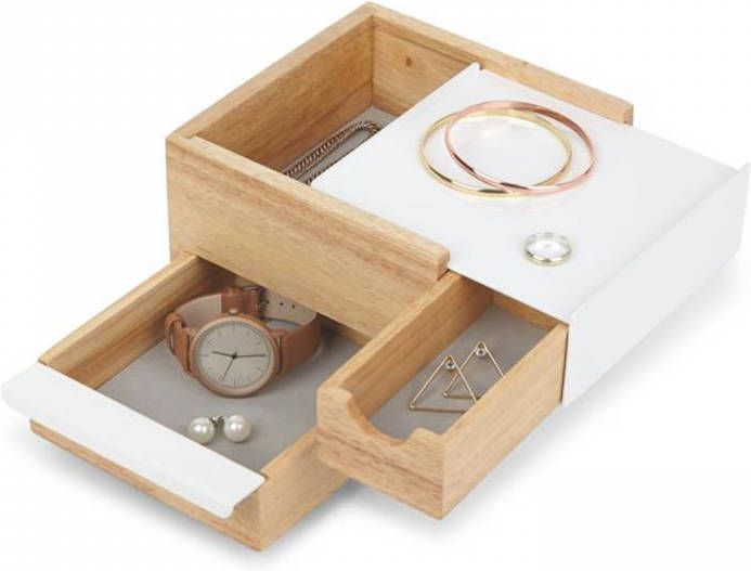 Umbra Stowit Mini Jewelry Box White/natural online kopen