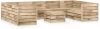 VIDAXL 10 delige Loungeset groen ge&#xEF, mpregneerd grenenhout online kopen