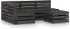 VIDAXL 5 delige Loungeset grijs ge&#xEF, mpregneerd grenenhout online kopen