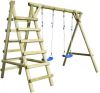 VidaXL Schommel set met ladders 268x154x210 cm grenenhout online kopen