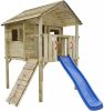 VidaXL Speelhuis met ladder en glijbaan 360x255x295 cm hout online kopen