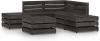 VIDAXL 6 delige Loungeset grijs ge&#xEF, mpregneerd grenenhout online kopen