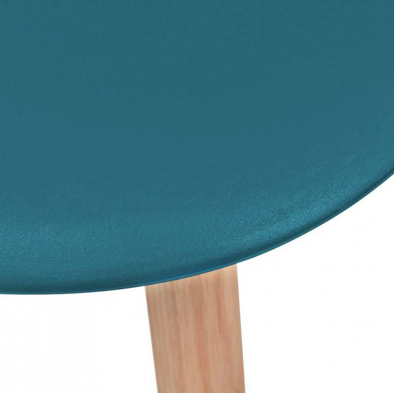 VidaXL Eetkamerstoelen 4 st kunststof turquoise online kopen