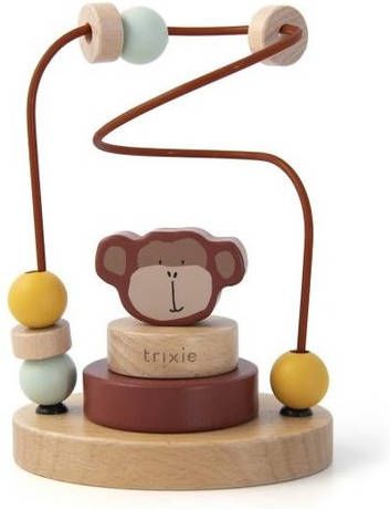 TRIXIE Baby Accessoires Wooden beads maze Mr. Monkey Bruin online kopen