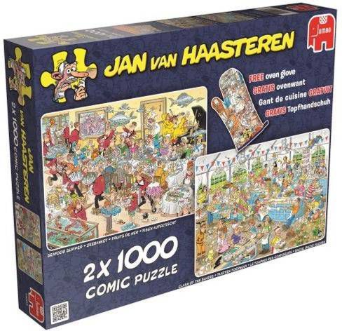 Jumbo puzzel Food Frenzy 2x1000pcs - Woodywoodtoys.nl