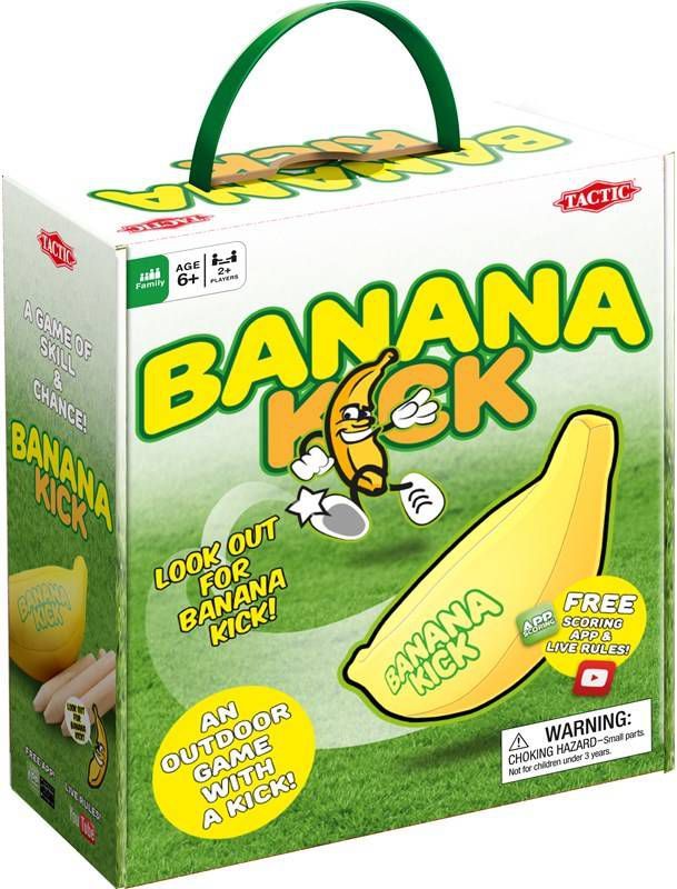 Tactic Banana Kick spel Woodywoodtoys.nl