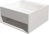 Douche Concurrent Wastafel Hangend BUQ 30 Vierkant 32, 5x32, 5x25cm Solid Surface Glans Wit Zonder Kraangat online kopen