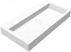 Douche Concurrent Wastafel Hangend Opera 80 Rechthoek 80x42x10cm Solid Surface Mat Wit Zonder Kraangat online kopen