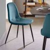 Kave Home Eetkamerstoel 'Yaren' Velvet, kleur Turquoise online kopen