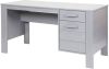 Woood Dennis Bureau Grenen Geborsteld Betongrijs 74x141x59 online kopen