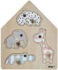 Done by Deer Baby Accessoires Peg Puzzle Deer Friends Blauw online kopen