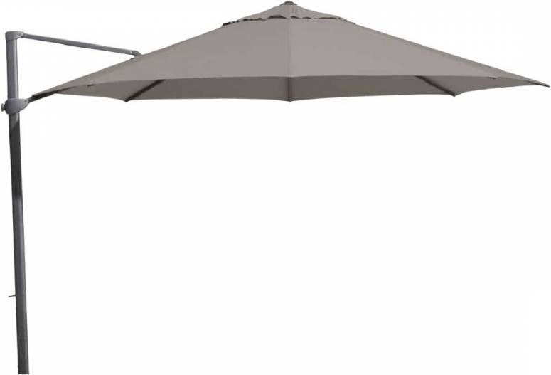 Showmodel Siesta Premium zweefparasol 300 x 300 antraciet frame charcoal  doek + 90 kg voet - Woodywoodtoys.nl