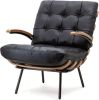 Eleonora Fauteuil Bastiaan donkerbruin leder Java 80 x 70 x 91 online kopen