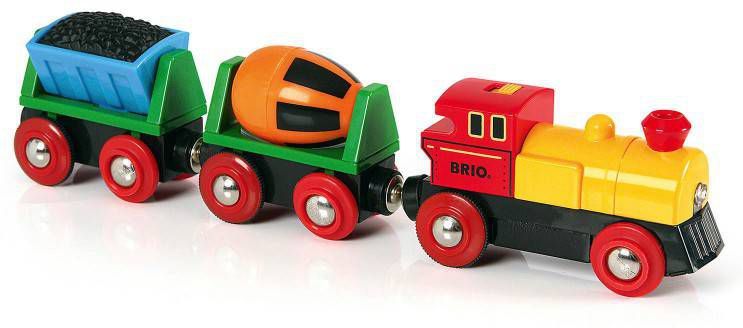 BRIO Batterij aangedreven trein met bouwmaterialen online kopen