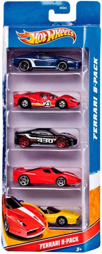 Hot Wheels cadeauset Hot Trucks 7,5 cm 5 delig - Woodywoodtoys.nl