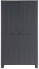 Woood Dennis Kast Grenen Steel Grey Geborsteld [Fsc] online kopen