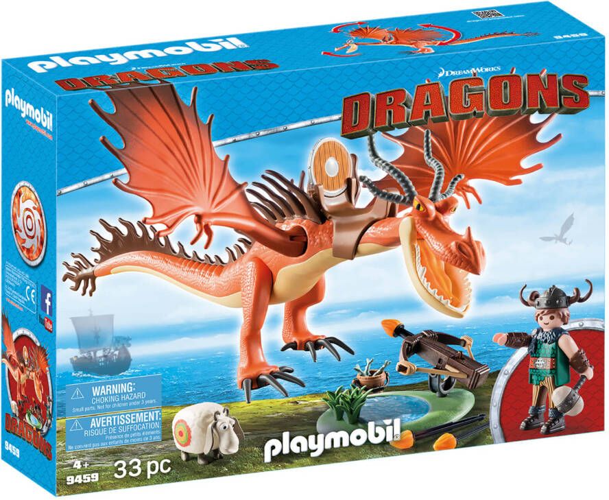 Goodwill Slechte factor Verplaatsing PLAYMOBIL DreamWorks Dragons Snotlout and Hookfang(9459 ) - Woodywoodtoys.nl
